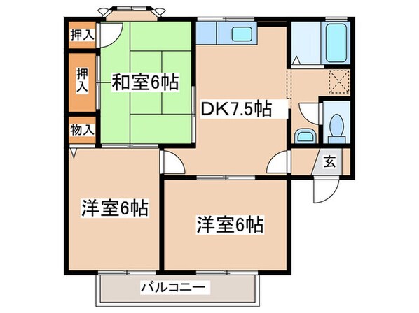 向原レジデンスＡの物件間取画像